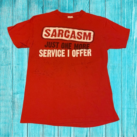 Sarcasm Just One More Service I Offer Funny Dad Humor Shirt Spencer’s Festival - Picture 1 of 5